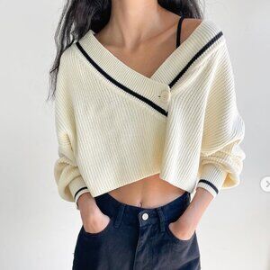 OAK + FORT Varsity Cardigan